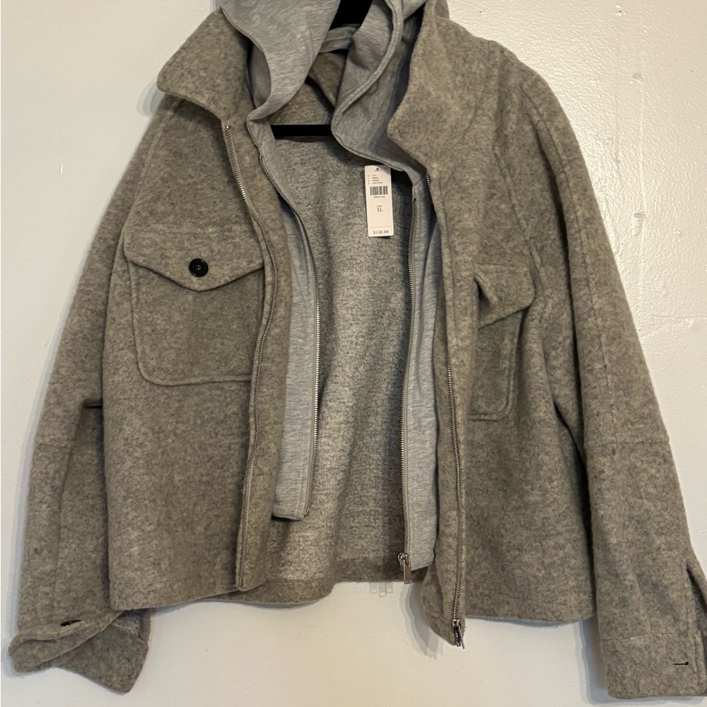 Anthropologie Heather Gray Utility Jacket
